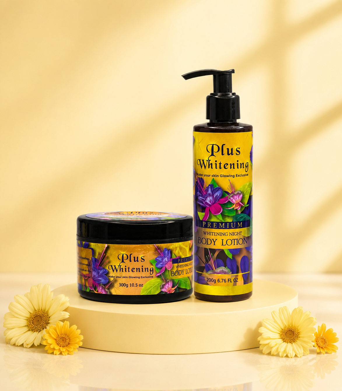 Plus Whitening VIP Whitening Night Body Lotion – 200G / 300G