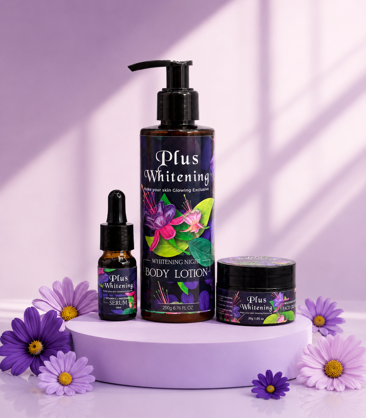 Plus Whitening Night Cream Set